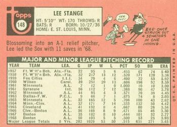 Lee Stange  baseball card collectible - Main Image 2