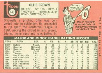 Ollie Brown  baseball card collectible - Main Image 2