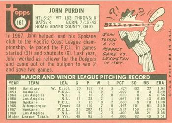 John Purdin  baseball card collectible - Main Image 2