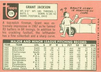 Grant Jackson  baseball card collectible - Main Image 2