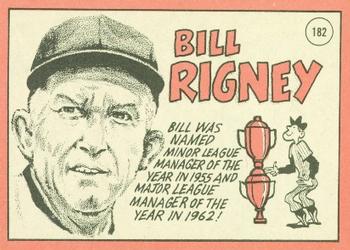 Bill Rigney  baseball card collectible - Main Image 2