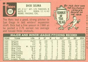 Dick Selma  baseball card collectible - Main Image 2