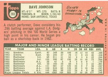 Dave Johnson  baseball card collectible - Main Image 2