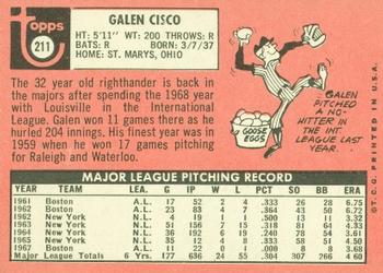 Galen Cisco  baseball card collectible - Main Image 2