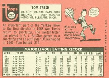Tom Tresh  baseball card collectible - Main Image 2