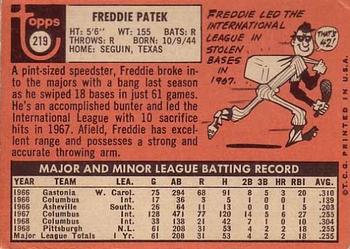 Freddie Patek  baseball card collectible - Main Image 2