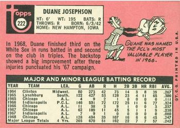 Duane Josephson  baseball card collectible - Main Image 2