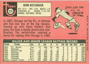 Don Kessinger  baseball card collectible - Main Image 2