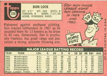 Don Lock  baseball card collectible - Main Image 2