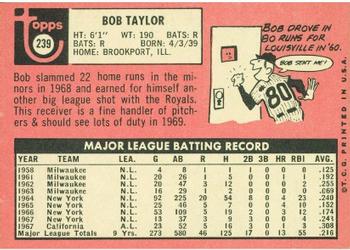 Bob Taylor  baseball card collectible - Main Image 2