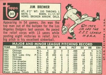 Jim Brewer  baseball card collectible - Main Image 2