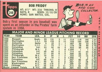 Bob Priddy  baseball card collectible - Main Image 2