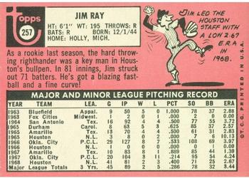 Jim Ray  baseball card collectible - Main Image 2