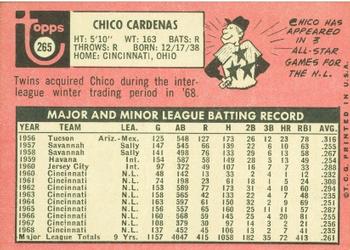 Chico Cardenas  baseball card collectible - Main Image 2