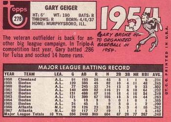 Gary Geiger  baseball card collectible - Main Image 2