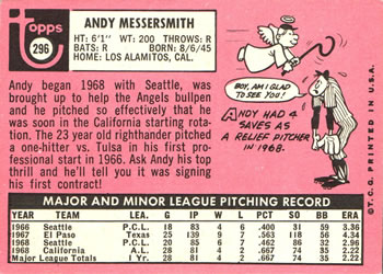 Andy Messersmith  baseball card collectible - Main Image 2