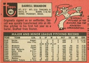 Darrell Brandon  baseball card collectible - Main Image 2