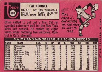 Cal Koonce  baseball card collectible - Main Image 2