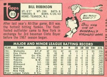 Bill Robinson  baseball card collectible - Main Image 2
