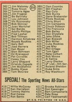 4th Series Check List: 328-425  baseball card collectible - Main Image 2