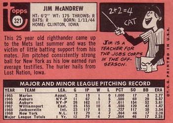 Jim McAndrew  baseball card collectible - Main Image 2