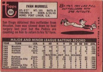 Ivan Murrell  baseball card collectible - Main Image 2