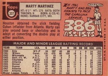 Marty Martinez  baseball card collectible - Main Image 2