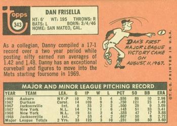 Dan Frisella  baseball card collectible - Main Image 2