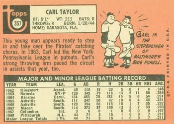 Carl Taylor  baseball card collectible - Main Image 2