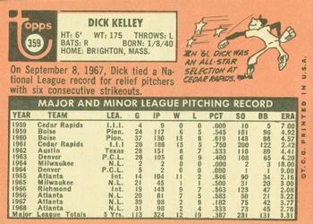 Dick Kelley  baseball card collectible - Main Image 2