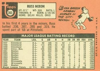 Russ Nixon  baseball card collectible - Main Image 2