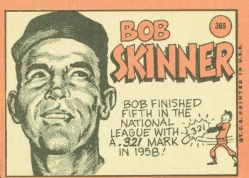 Bob Skinner  baseball card collectible - Main Image 2