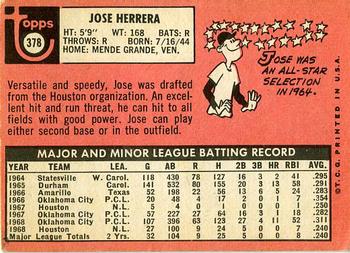 Jose Herrera  baseball card collectible - Main Image 2