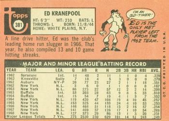 Ed Kranepool  baseball card collectible - Main Image 2