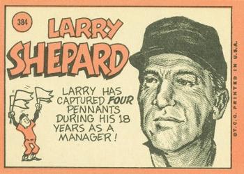 Larry Shepard  baseball card collectible - Main Image 2