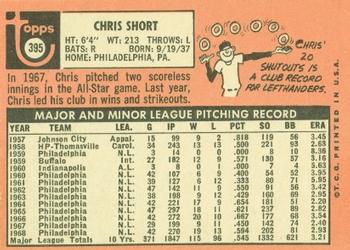 Chris Short  baseball card collectible - Main Image 2