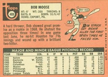 Bob Moose  baseball card collectible - Main Image 2