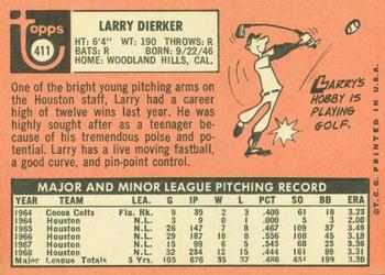 Larry Dierker  baseball card collectible - Main Image 2