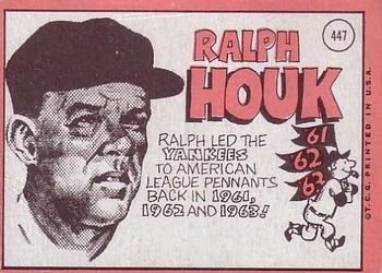 Ralph Houk  baseball card collectible - Main Image 2
