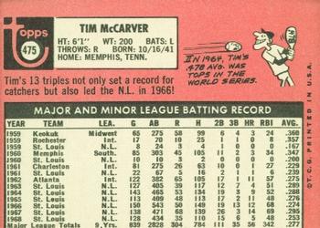Tim McCarver  baseball card collectible - Main Image 2