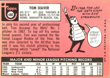 Tom Seaver  baseball card collectible - Main Image 2