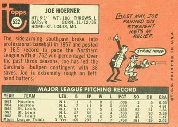 Joe Hoerner  baseball card collectible - Main Image 2
