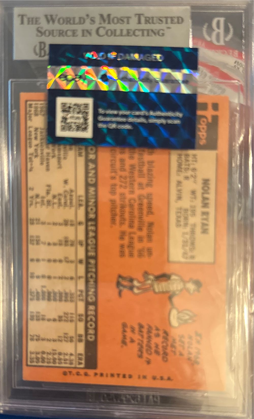 Nolan Ryan  baseball card collectible - Main Image 4