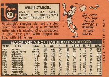 Willie Stargell  baseball card collectible - Main Image 2