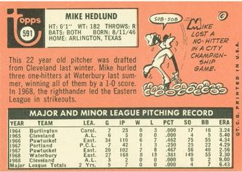 Mike Hedlund  baseball card collectible - Main Image 2