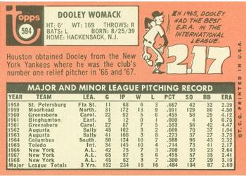 Dooley Womack  baseball card collectible - Main Image 2