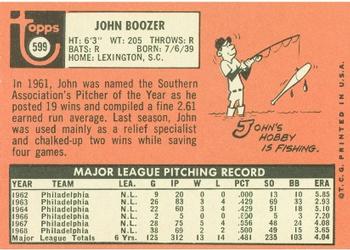 John Boozer  baseball card collectible - Main Image 2