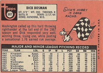 Dick Bosman  baseball card collectible - Main Image 2