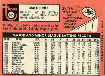 Mack Jones  baseball card collectible - Main Image 2