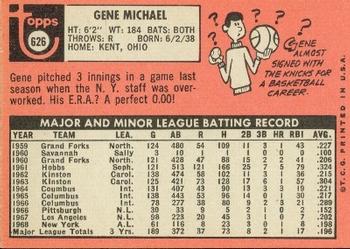 Gene Michael  baseball card collectible - Main Image 2